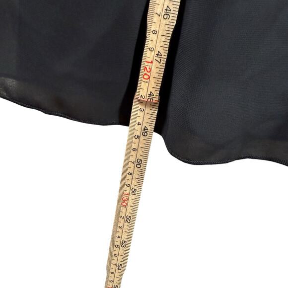 Women Maxi Dress Black Dark Fairy Grunge Lace-Up Goth Witchy Cottagecore | Small - Picture 10 of 11